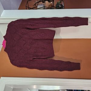 Women's Burgundy Sweater